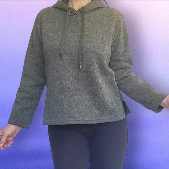 RBX Lightweight Hoodie Sweatshirt Size Medium Women's Gray Pullover - Picture 7 of 11